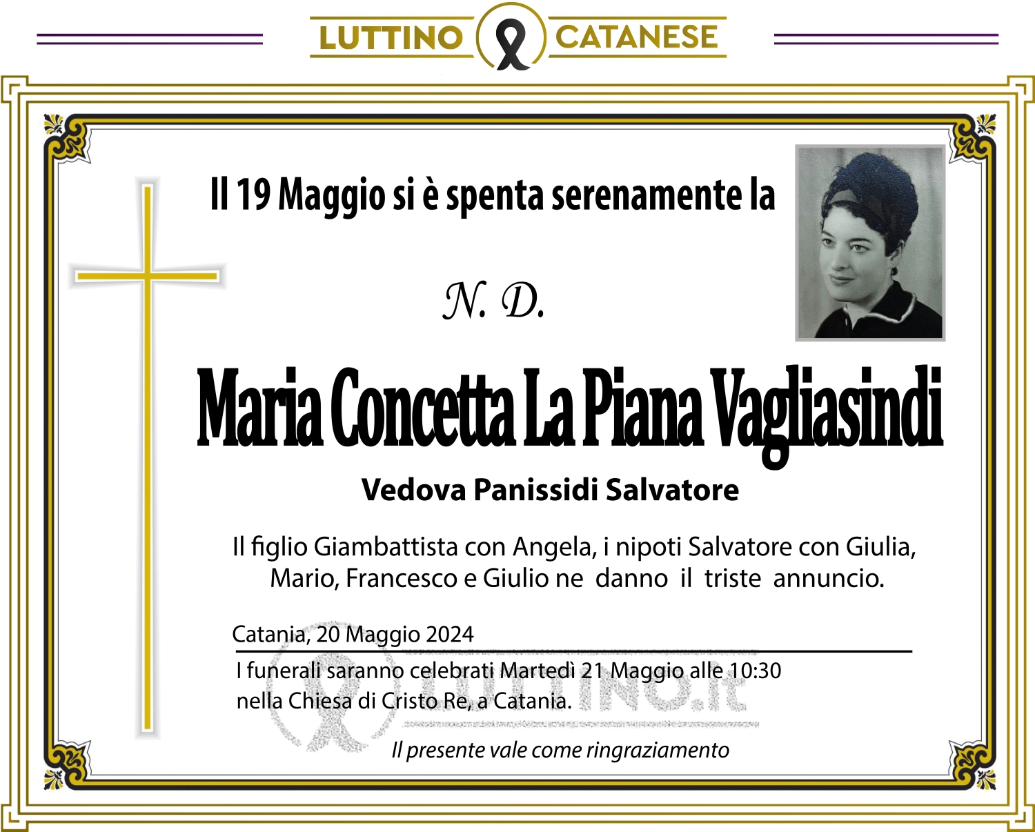 Maria Concetta  La Piana Vagliasindi